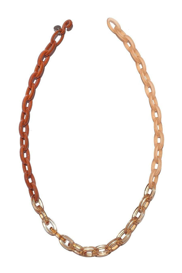 Bianca Mavrick — Trio Gradient Chain Necklace in Peach Jewellery BIANCA MAVRICK | Craft