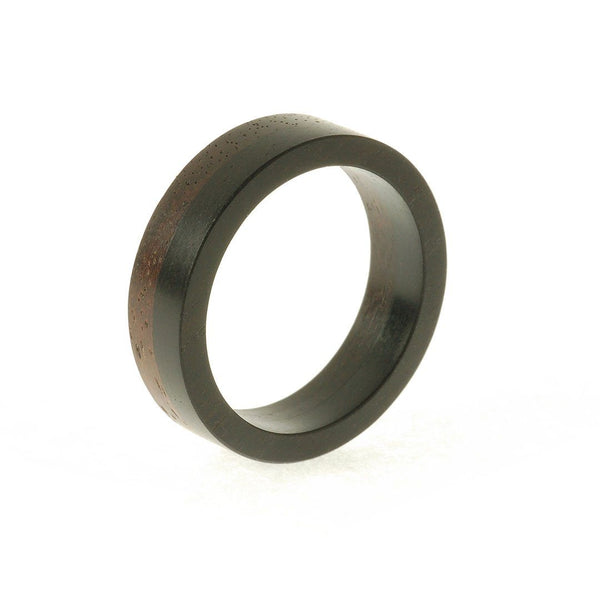 Brendon Collins — 'Jupiter' Indian Rosewood and Ebony Ring - Australian made Jewellery 