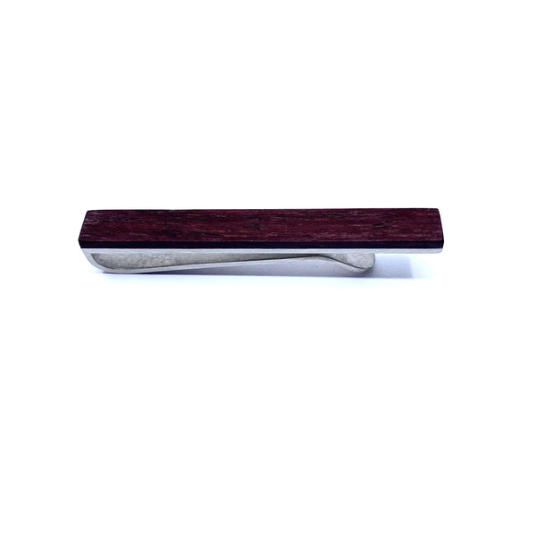 Brendon Collins — Purpleheart Wood Tie Clip - Australian made Jewellery 
