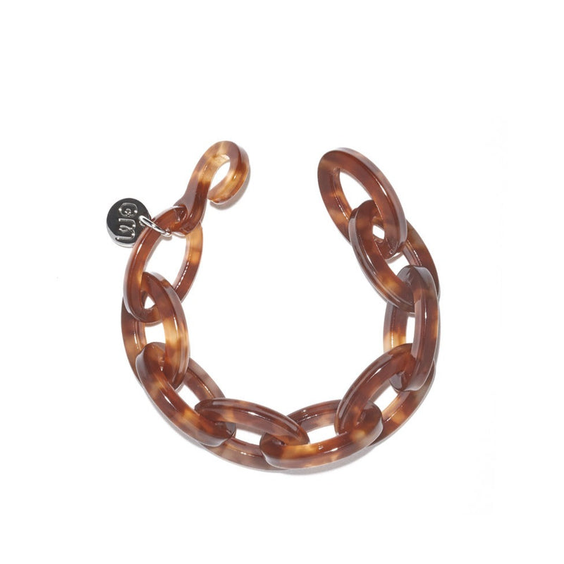 Bianca Mavrick — Chain Link Bracelet in Tortoiseshell