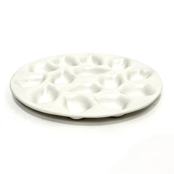 Christopher Plumridge — '12' Oyster Plate in White Ceramics Christopher Plumridge | Craft