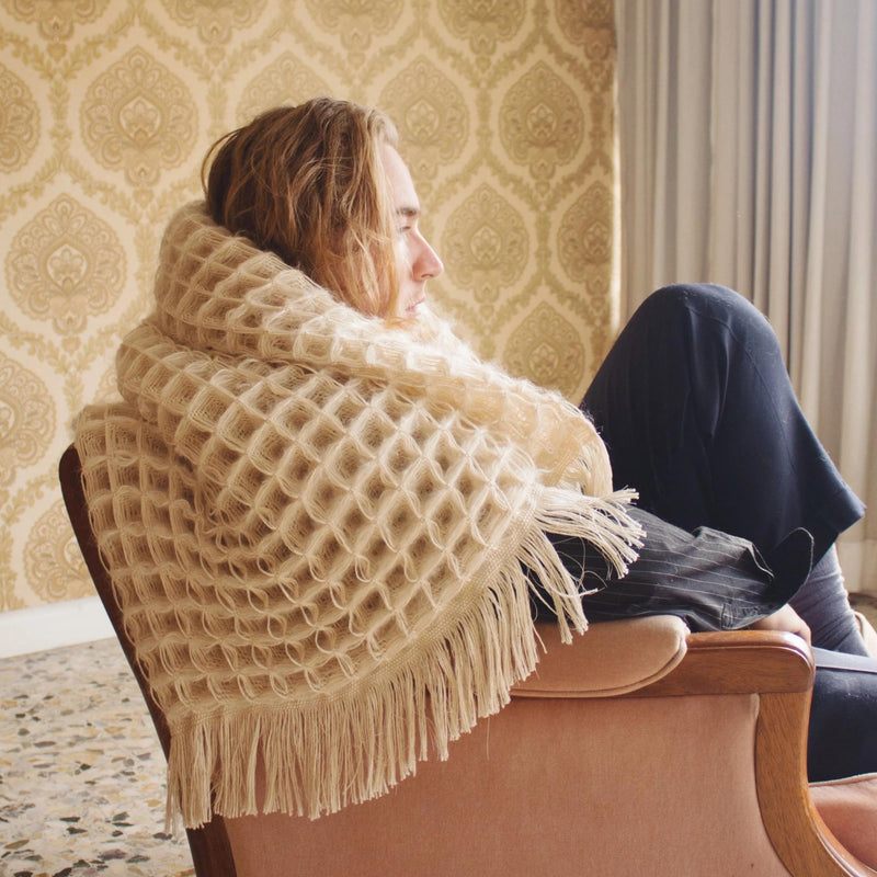 Daisy Watt — Handwoven Waffle Blanket - Australian made Textiles 