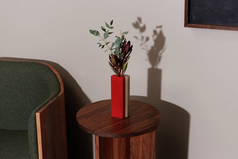 Dean Toepfer — Vase Versa Stem Vase in Red Taupe