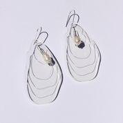 Dorkus Design — Oyster Earrings with Freshwater Pearls - Australian made Jewellery 