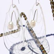 Dorkus Design — Oyster Earrings with Freshwater Pearls - Australian made Jewellery 