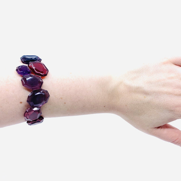 Kath Inglis — Multicoloured Rock Cuff - Australian made Jewellery 