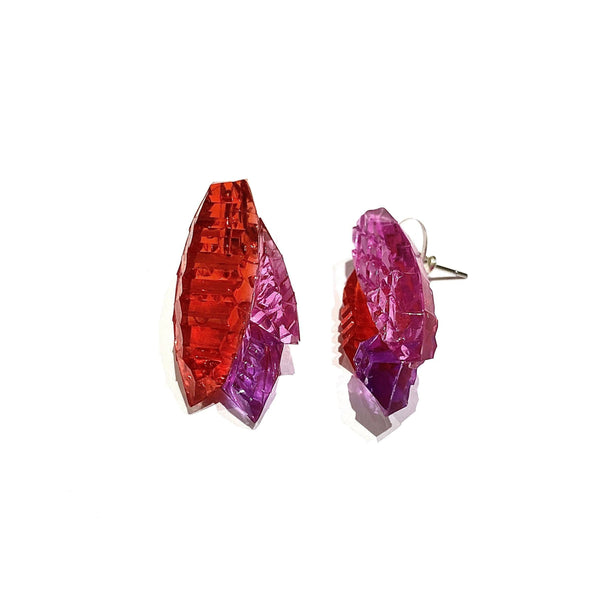 Kath Inglis — Protea Stud Earrings in Pink Jewellery Kath Inglis | Craft