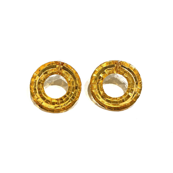 Kath Inglis — Small Waterhole Stud Earrings in Gold Jewellery Kath Inglis | Craft