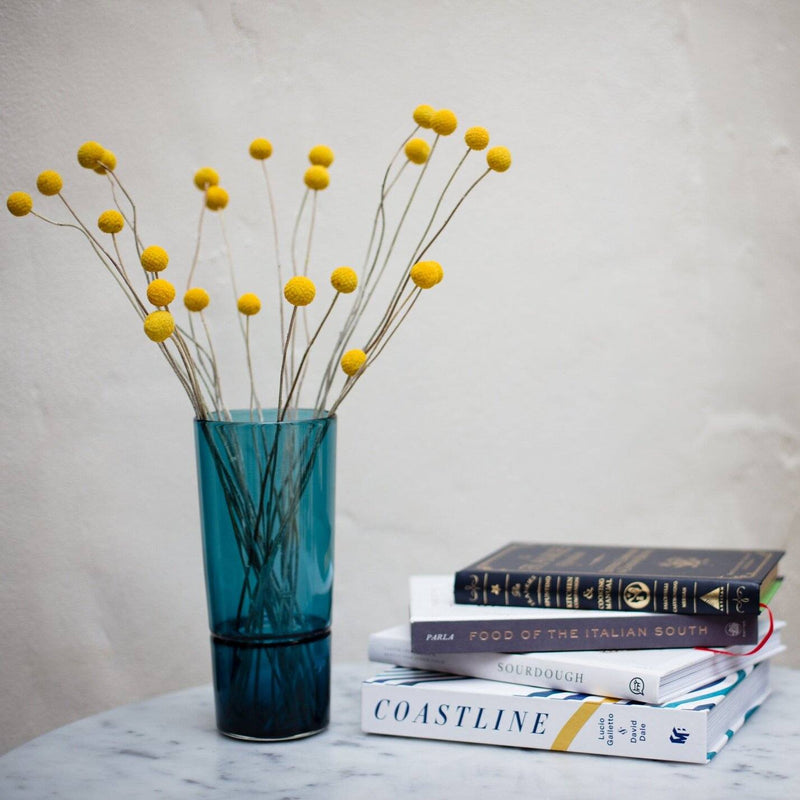 Katie-Ann Houghton — Hand Blown Teal 'Wrangler' Glass Vase - Australian made Glass 