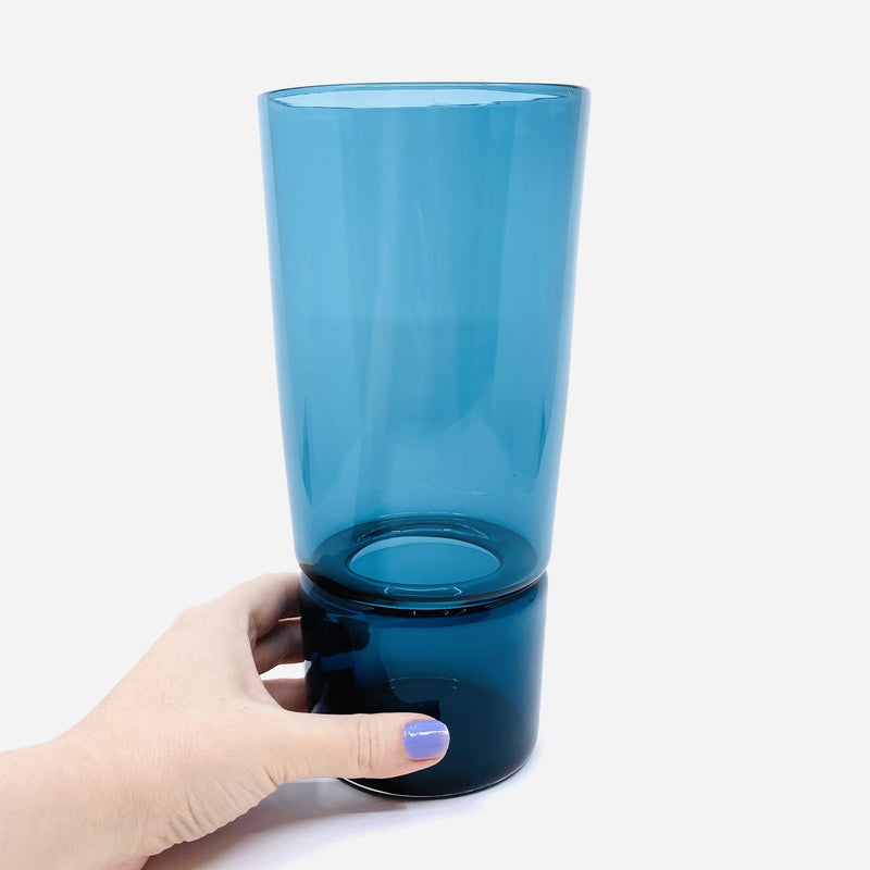 Katie-Ann Houghton — Hand Blown Teal 'Wrangler' Glass Vase - Australian made Glass 