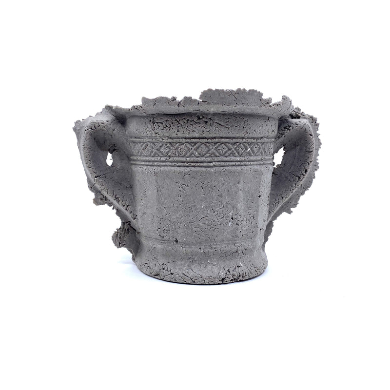 Kristin Burgham — Grey 'Loving Cup Mid' Sculpture - Australian made Ceramics 