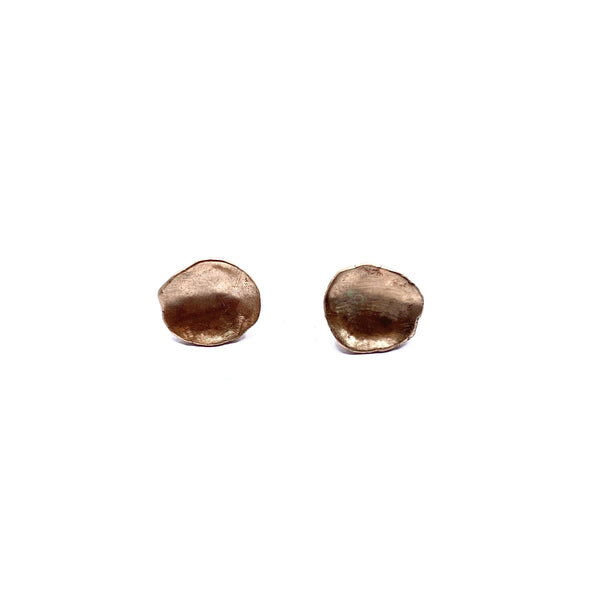 Mary Odorcic — Small 9ct Rose Gold 'Keshi' Stud Earrings - Australian made Jewellery 