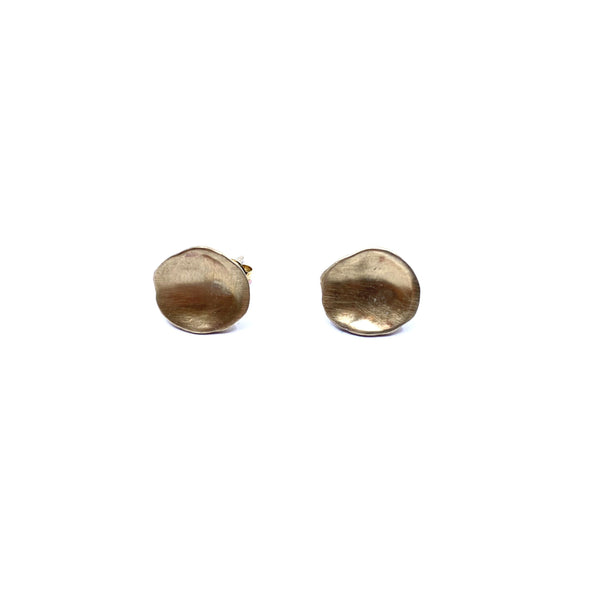 Mary Odorcic — Small 9ct Yellow Gold 'Keshi' Stud Earrings - Australian made Jewellery 