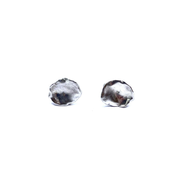 Mary Odorcic — Small Sterling Silver 'Keshi' Stud Earrings - Australian made Jewellery 