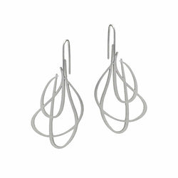 inSync —  Revel Earrings in Raw Stainless Steel