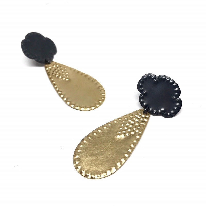 Tara Lofhelm — Regal Lady Gold Plated Drop Earrings - Australian made Jewellery 