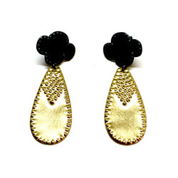 Tara Lofhelm — Regal Lady Gold Plated Drop Earrings - Australian made Jewellery 
