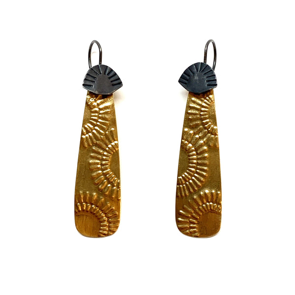 Tara Lofhelm — Resplendent Gold Plated Drop Earrings - Australian made Jewellery 