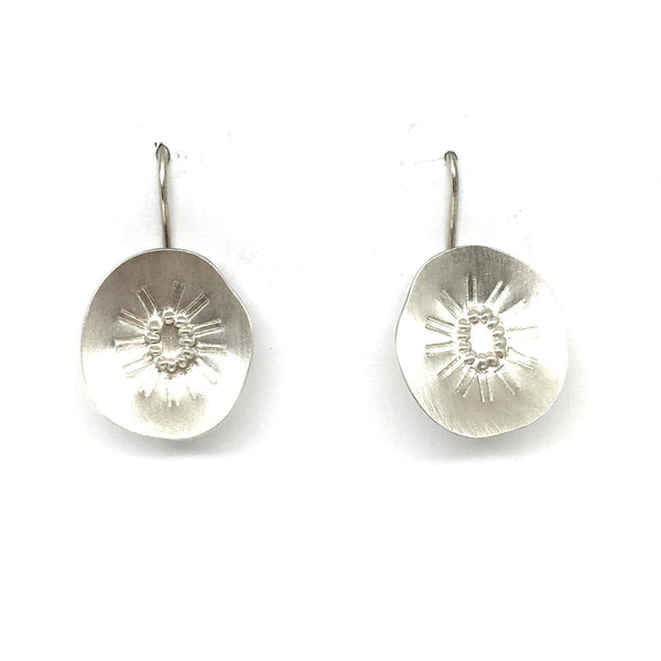 Tara Lofhelm - Sterling Silver Reversal Hook Earrings - Australian made Jewellery 