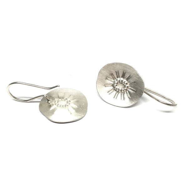 Tara Lofhelm - Sterling Silver Reversal Hook Earrings - Australian made Jewellery 