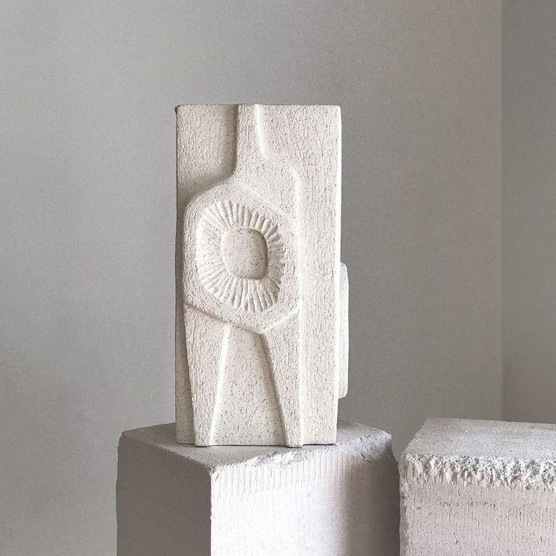 Jan Vogelpoel — 'Brutalist Totem' Ceramic Sculpture