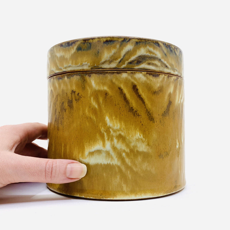 Ulrica Trulsson — Lidded Vessel with Oxide Glaze Ceramics Ulrica Trulsson | Craft