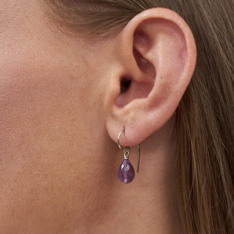 Victoria Mason — 'Grace' Earrings with Amethyst - Australian made Jewellery 