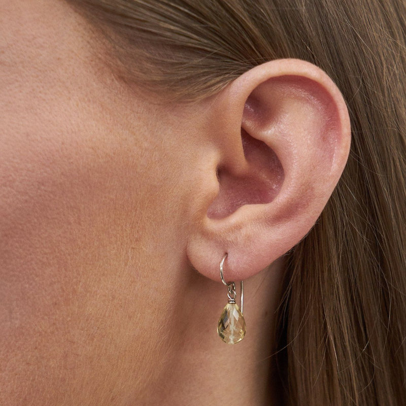 Victoria Mason — 'Grace' Earrings with Citrine - Australian made Jewellery 