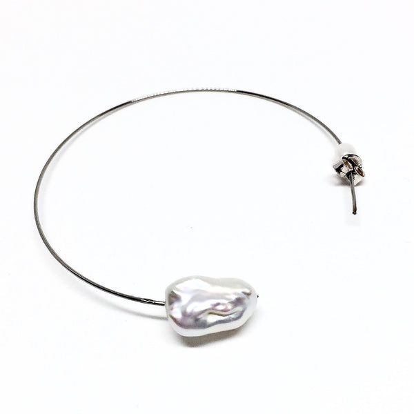 Victoria Mason — Pearl Line Hoops - Australian made Jewellery 