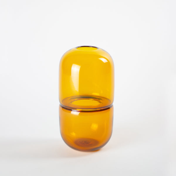 YEEND — 'Babypill' Vase in Lemon Yellow Glass YEEND | Craft