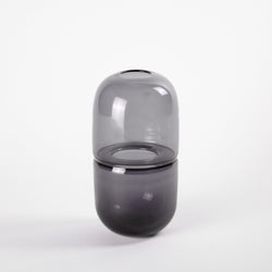 YEEND — 'Babypill' Vase in Steel Grey Glass YEEND | Craft