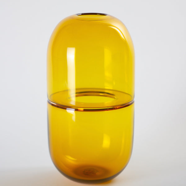 YEEND — 'Sugarpill' Vase in Lemon Yellow Glass YEEND | Craft