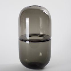 YEEND — 'Sugarpill' Vase in Steel Grey Glass YEEND | Craft